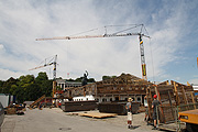 Aufbau 04.08.: viele Zelte stehen schon (©Foto: Marikka-Laila Maisel)